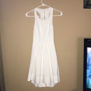 White skater dress